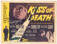 7z042 KISS OF DEATH TC '47 Henry Hathaway, Richard Widmark, Victor Mature, film noir classic!