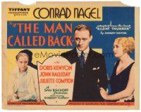 7z045 MAN CALLED BACK TC '32 Conrad Nagel romances pretty blonde Doris Kenyon!