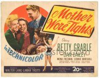 7z047 MOTHER WORE TIGHTS TC '47 Betty Grable, Dan Dailey, Mona Freeman & Connie Marshall!