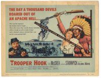 7z062 TROOPER HOOK TC '57 Joel McCrea, Barbara Stanwyck gave the Apache chief a son!