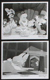 8a465 ALICE IN WONDERLAND 8 8x10 stills R74 Walt Disney Lewis Carroll classic!