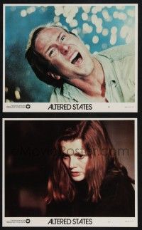 8a229 ALTERED STATES 2 8x10 mini LCs '80 Paddy Chayefsky, Blair Brown, William Hurt, Ken Russell!