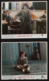 8a114 AND JUSTICE FOR ALL 6 8x10 mini LCs '79 Al Pacino, Jack Warden, directed by Norman Jewison!
