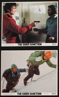 8a037 EIGER SANCTION 8 8x10 mini LCs '75 Clint Eastwood's lifeline was held by assassin he hunted!