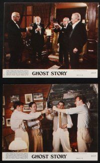 8a048 GHOST STORY 8 8x10 mini LCs '81 Fred Astaire, Melvyn Douglas, Douglas Fairbanks Jr.
