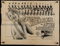 8b007 AFTER MIDNIGHT 1/2sh '27 image of pretty Norma Shearer w/line-up of sexy dancers!