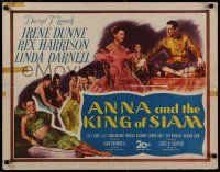 8b013 ANNA & THE KING OF SIAM 1/2sh '46 pretty Irene Dunne, Rex Harrison & sexy Linda Darnell!
