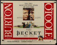8b027 BECKET 1/2sh '64 Richard Burton in the title role, Peter O'Toole as the King!