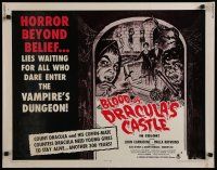 8b041 BLOOD OF DRACULA'S CASTLE 1/2sh '69 Al Adamson directed vampire horror, John Carradine!