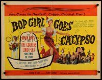 8b048 BOP GIRL GOES CALYPSO 1/2sh '57 sexy Judy Tyler, a fiesta with a bongo beat!