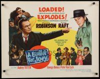 8b053 BULLET FOR JOEY 1/2sh '55 George Raft, Edward G. Robinson, film noir!