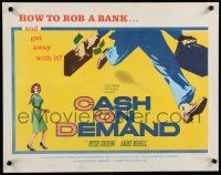 8b061 CASH ON DEMAND 1/2sh '62 Peter Cushing, how to rob a bank and get away with it!