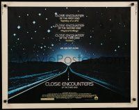 8b069 CLOSE ENCOUNTERS OF THE THIRD KIND 1/2sh '77 Steven Spielberg sci-fi classic!