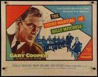 8b072 COURT-MARTIAL OF BILLY MITCHELL 1/2sh '56 c/u of Gary Cooper, directed by Otto Preminger!