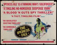 8b162 IPCRESS FILE 1/2sh '65 Michael Caine in the spy story of the century!