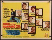 8b181 KING OF THE ROARING 20'S 1/2sh '61 poker, gambling & sexy Diana Dors in hell-bent jazz era!