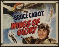 8b209 LOVE TAKES FLIGHT 1/2sh R40s image of Bruce Cabot, art of crashing aircraft, Wings of Glory!
