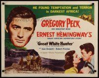 8b211 MACOMBER AFFAIR 1/2sh R52 Gregory Peck, Bennett, Hemingway's story of bold violent love!