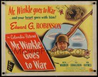 8b238 MR. WINKLE GOES TO WAR style B 1/2sh '44 Edward G. Robinson, from Theodore Pratt novel!