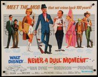 8b243 NEVER A DULL MOMENT 1/2sh '68 Disney, Dick Van Dyke, Edward G. Robinson, Dorothy Provine
