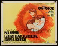 8b262 OUTRAGE 1/2sh '64 Paul Newman, Laurence Harvey, Claire Bloom, Edward G. Robinson