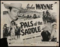 8b265 PALS OF THE SADDLE 1/2sh R53 wonderful c/u of young John Wayne + cool western action images!