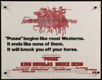 8b283 POSSE 1/2sh '75 Kirk Douglas, it begins like most westerns but ends like none of them!