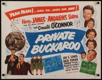 8b286 PRIVATE BUCKAROO 1/2sh R53 Harry James playing trumpet with the Andrews Sisters!