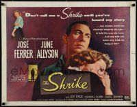 8b322 SHRIKE style A 1/2sh '55 June Allyson drives star/director Jose Ferrer to commit suicide!
