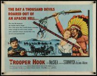 8b371 TROOPER HOOK 1/2sh '57 Joel McCrea, Barbara Stanwyck gave the Apache chief a son!
