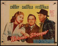 8b394 WELCOME STRANGER style B 1/2sh '47 Bing Crosby, Joan Caulfield & Barry Fitzgerald!