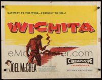 8b402 WICHITA style A 1/2sh '55 Joel McCrea, Lloyd Bridges & Vera Miles in Kansas!