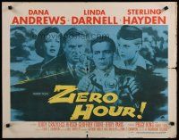 8b420 ZERO HOUR 1/2sh '57 Dana Andrews, Linda Darnell, Sterling Hayden, parodied in Airplane!