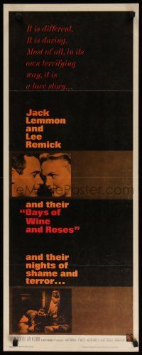 8b503 DAYS OF WINE & ROSES insert '63 Blake Edwards, alcoholics Jack Lemmon & Lee Remick!