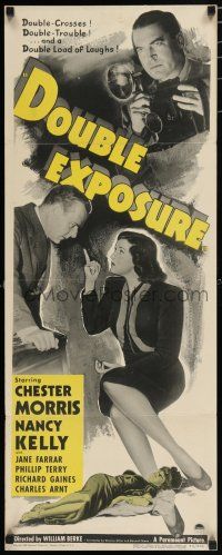 8b514 DOUBLE EXPOSURE insert '44 images of Chester Morris & Nancy Kelly, film noir!