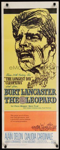 8b634 LEOPARD insert '63 Luchino Visconti's Il Gattopardo, cool art of Burt Lancaster!