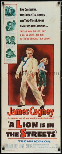 8b643 LION IS IN THE STREETS insert '53 James Cagney, Anne Francis, 2-time ladies & 2-bit crooks!
