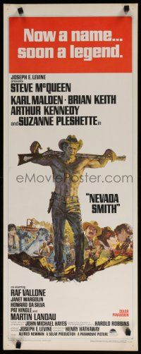 8b695 NEVADA SMITH insert '66 Steve McQueen drank and killed and loved & never forgot how to hate!