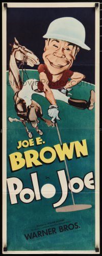 8b720 POLO JOE insert R44 art of wacky polo player Joe E. Brown, Carol Hughes!