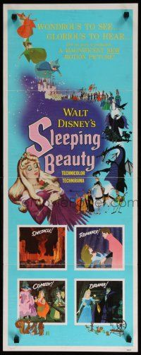 8b768 SLEEPING BEAUTY insert '59 Walt Disney cartoon fairy tale fantasy classic!