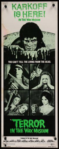 8b796 TERROR IN THE WAX MUSEUM insert '73 where you can't tell the living from the dead!