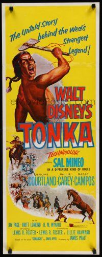 8b811 TONKA insert '57 Sal Mineo, Walt Disney, West's strangest legend, art of Native Americans!