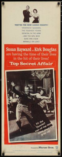 8b812 TOP SECRET AFFAIR insert '57 Susan Hayward tames toughest General Kirk Douglas!