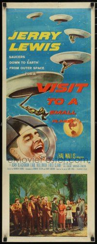 8b830 VISIT TO A SMALL PLANET insert '60 wacky alien Jerry Lewis saucers down to Earth from space!