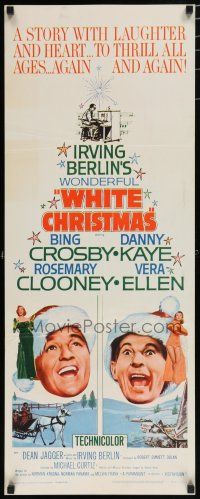 8b834 WHITE CHRISTMAS insert R61 Bing Crosby, Danny Kaye, Clooney, Vera-Ellen, musical classic!