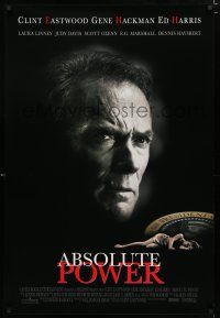 8c025 ABSOLUTE POWER 1sh '97 great image of star & director Clint Eastwood!