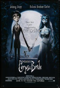 8c186 CORPSE BRIDE advance DS 1sh '05 Tim Burton stop-motion animated horror musical!