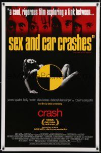 8c190 CRASH 1sh '96 David Cronenberg, James Spader, sexy Deborah Kara Unger!