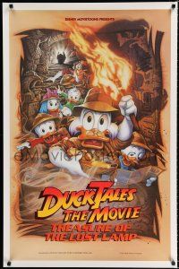8c235 DUCKTALES: THE MOVIE DS 1sh '90 Walt Disney, Scrooge McDuck, cool adventure art by Drew!