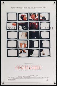 8c301 GINGER & FRED 1sh '86 directed by Federico Fellini, Marcello Mastroianni, Giulietta Masina